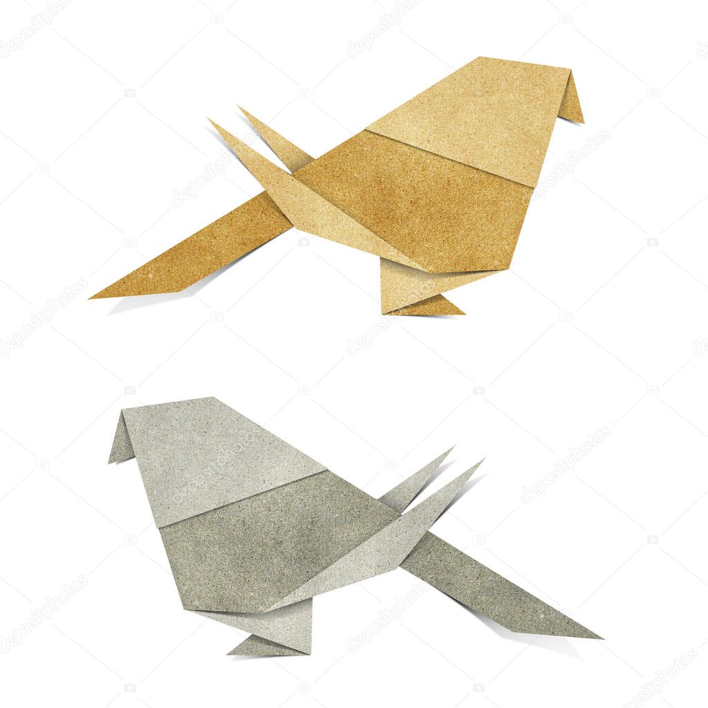Origami Bird Recycle Papercraft