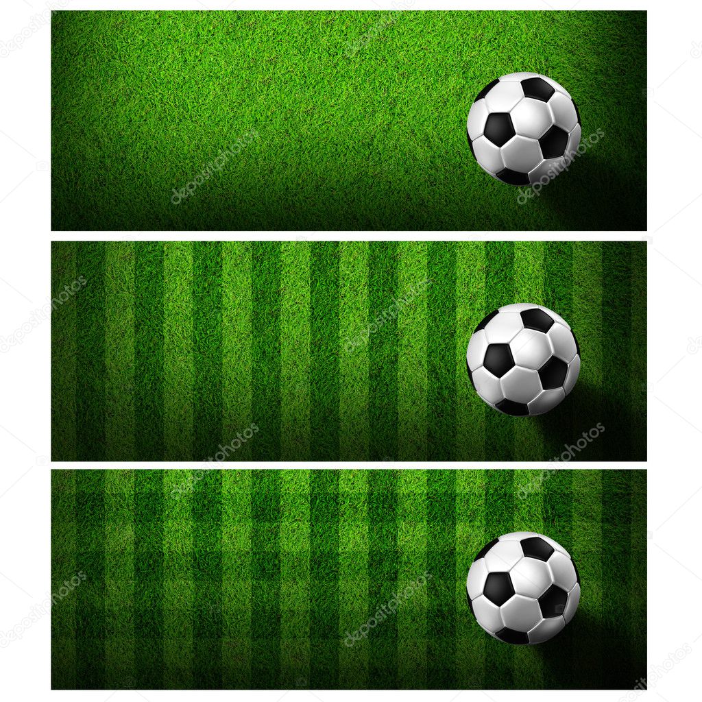 Timeline Cover ( Ratio 851x315 ) - football in green grass