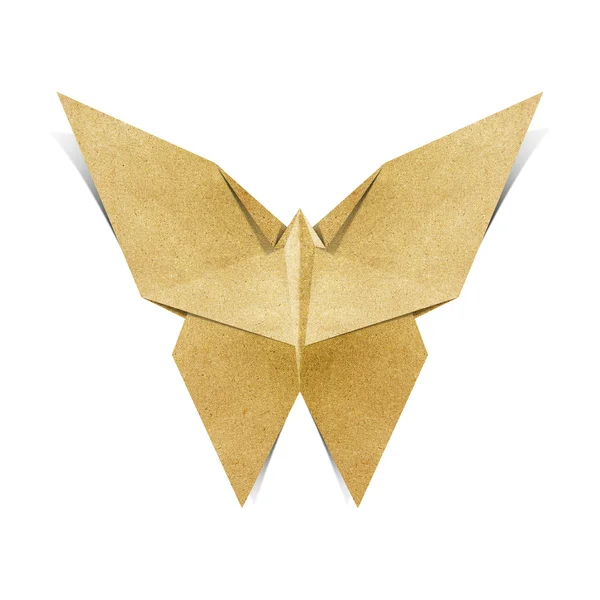 Origami butterfly Recycle Papercraft — Stock Photo, Image