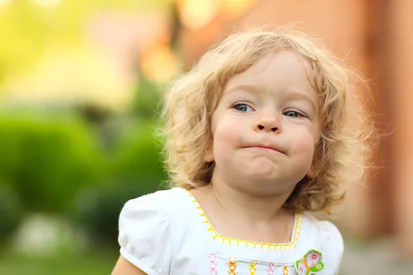 Funny little girl — Stock Photo, Image