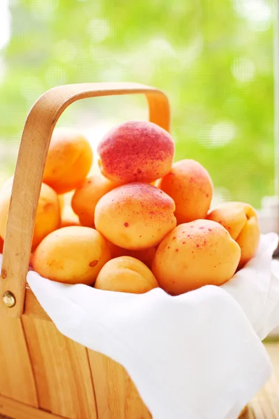 Koš s šťavnaté ovoce — Stock fotografie