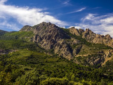 Landscape of Gennargentu mountain clipart