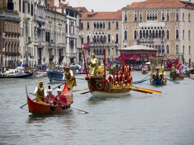 Venice, İtalya - Eylül 2011 - 4 Venedik'in tarihi regatta