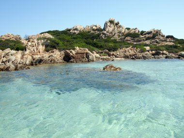 Landscape of Emerald Coast, Sardinia, Italy clipart