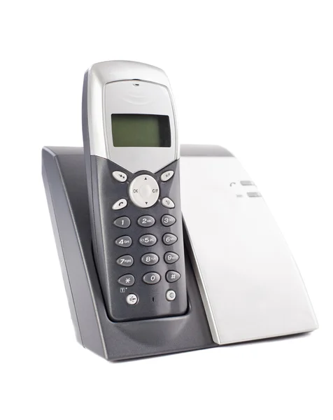 stock image Cordless phone set on white background
