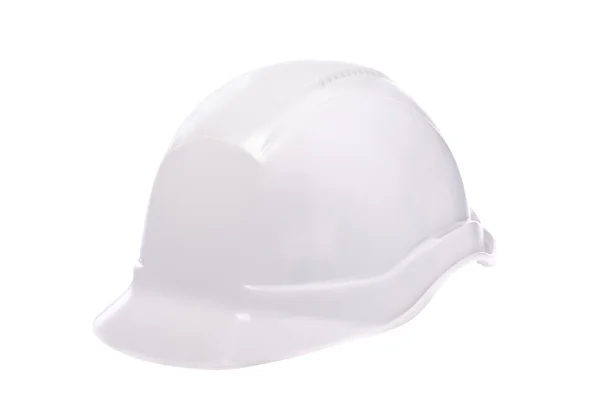 Plastic safety helmet on white background — Stock Photo, Image