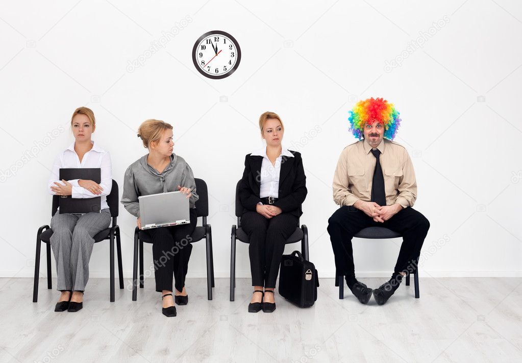 There's one in every crowd - clown among job candidates