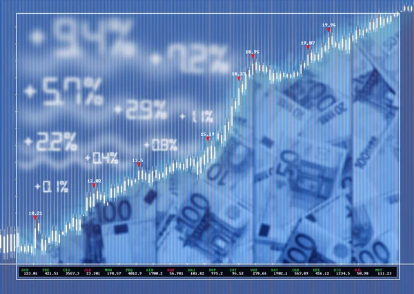 Effectenbeurs markt achtergrond — Stockfoto