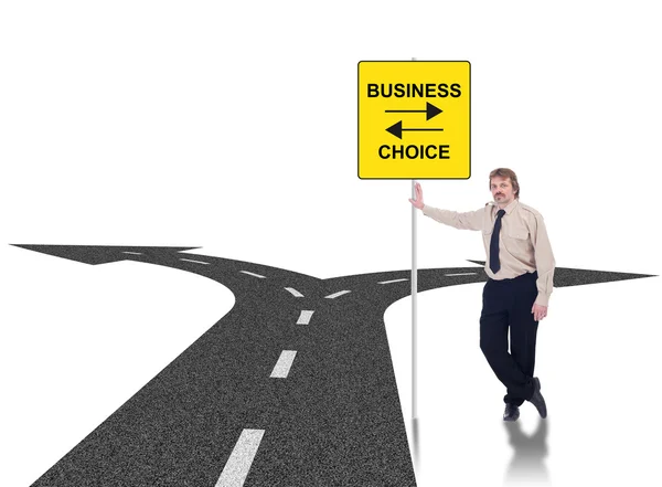 Conceito de escolhas de negócios difíceis — Fotografia de Stock