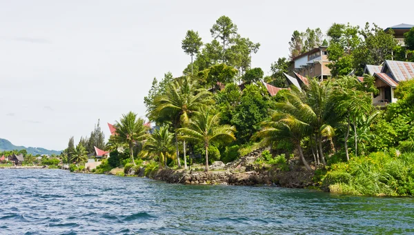 Samosir island i lake toba, sumatra — Stockfoto