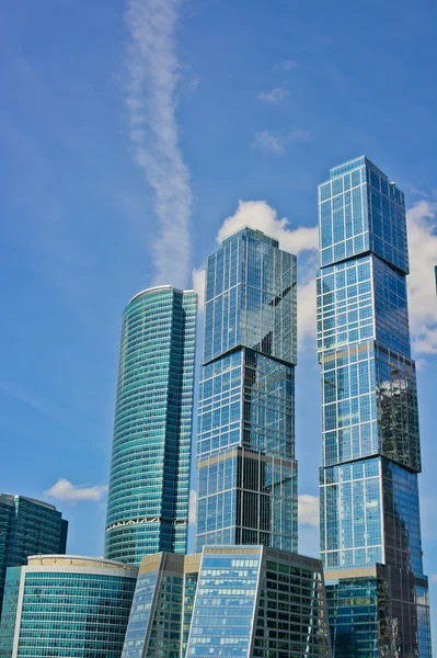 Skyskraporna i Moskva — Stockfoto