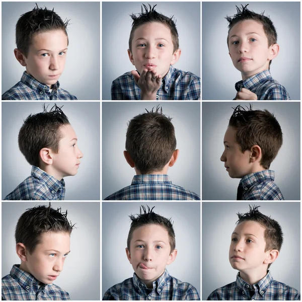 Αγόρι εκφράσεις — Φωτογραφία Αρχείου