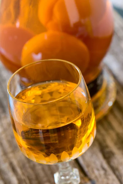 Meruňkový likér — Stock fotografie