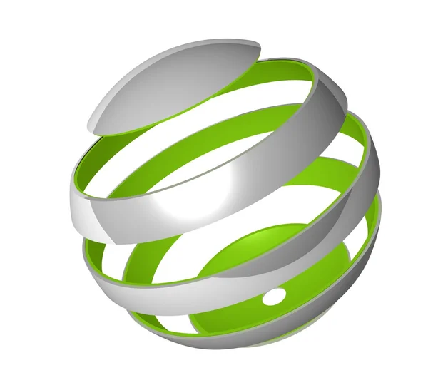 3d spherical design element — Stock Photo, Image