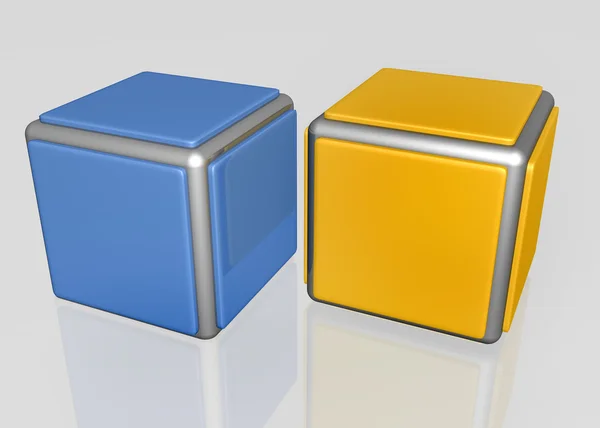 Блестящие кубики — стоковое фото