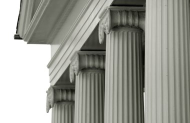 Pillars of an historic building clipart