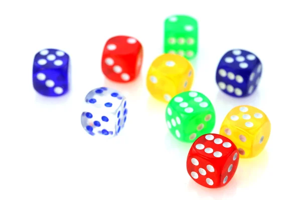 Colorful dies — Stock Photo, Image