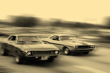 MUSCLE CAR CRUISE clipart