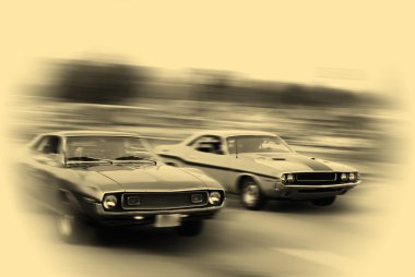 MUSCLE CAR CRUISE clipart