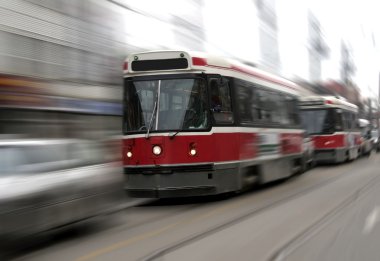 toronto üzerinde sokak tramvay