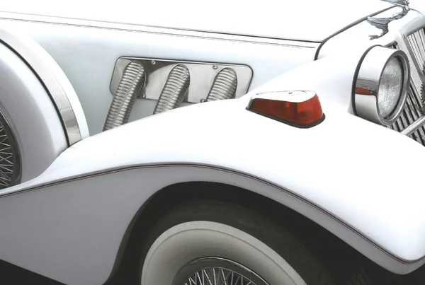 Blanco coche clásico — Foto de Stock