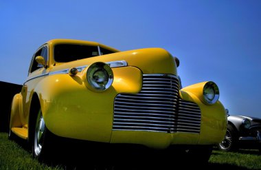 Yellow Classic Car clipart