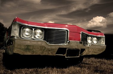 Red Muscle Car clipart