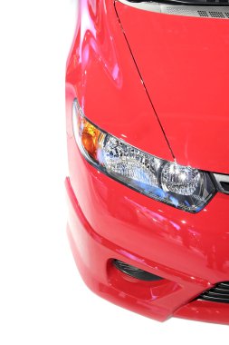 Head Lamp Of Red Car clipart