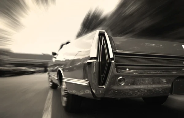 Spier auto in beweging — Stockfoto