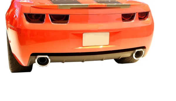 Orangefarbene Sportwagen — Stockfoto