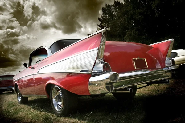 Auto d'epoca rossa — Foto Stock