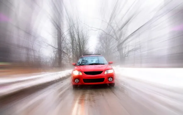 Car In Fast Motion — Stock Photo, Image