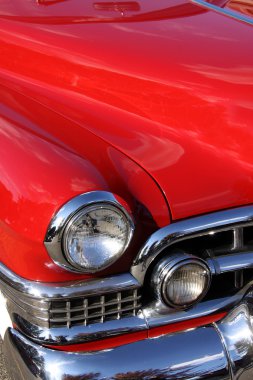 Red classic car clipart