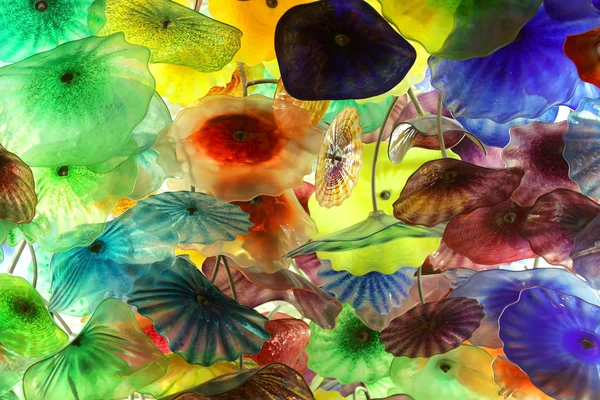 Murano tecto flor de vidro — Fotografia de Stock