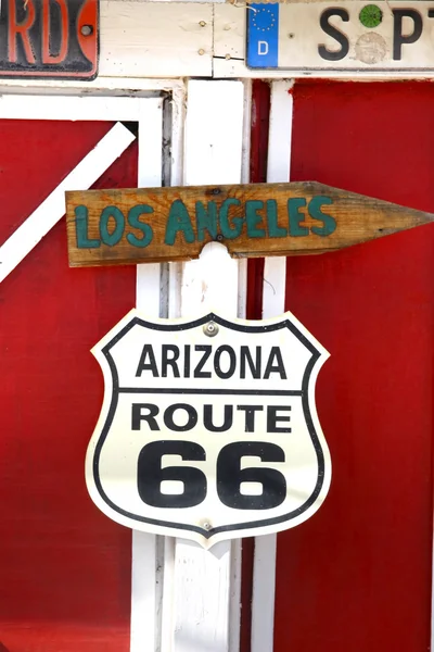 Route 66 tecken — Stockfoto
