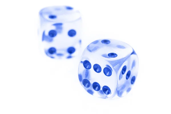 Glass dice — Stock Photo, Image