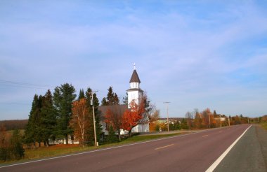 Church By The Road Side clipart