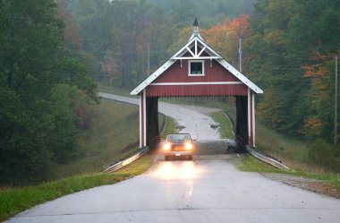 Historic Covered Bridge clipart