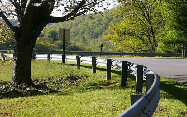 Winding mountain road