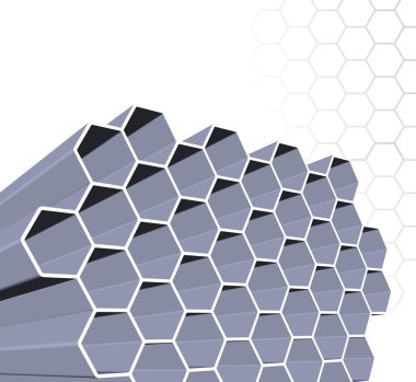 Abstract honey comb structure clipart