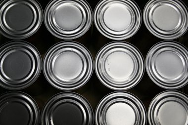 Food cans for charity clipart