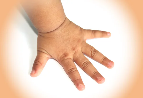 stock image Isloated baby hand and baby fingers