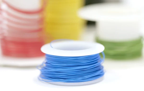 Colorful wire rolls — Stok fotoğraf