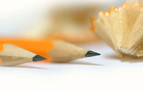 Vässade pennornabroušené tužky — Stock fotografie