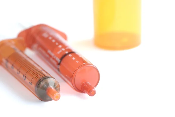 Syringes And Medicine — Stock Photo, Image