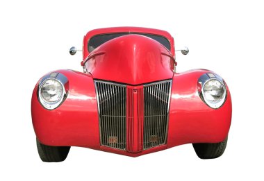 Kırmızı klasik otomobil