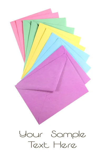 Kleurrijke enveloppen — Stockfoto