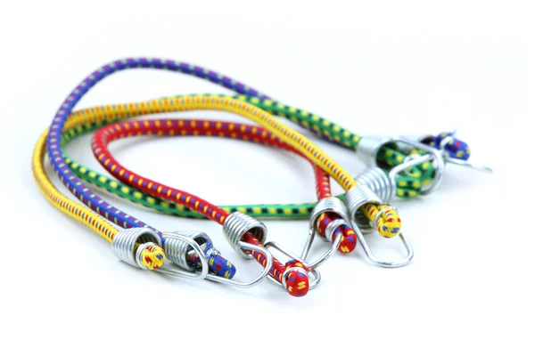 Cordas elásticas coloridas — Fotografia de Stock