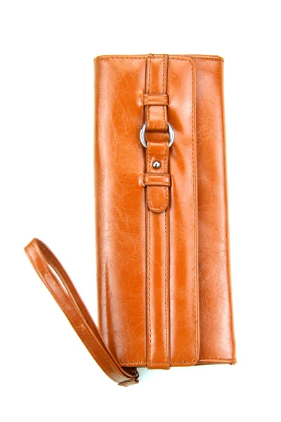 Brown leather bag — Stock Photo, Image