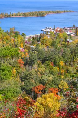 Copper Harbor Aerial View clipart